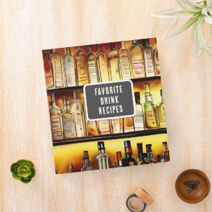 Classeur de recettes de boissons favorites de la b