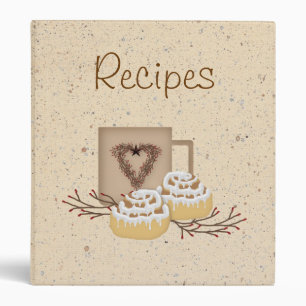 Classeur de recettes de cannelle Rolls