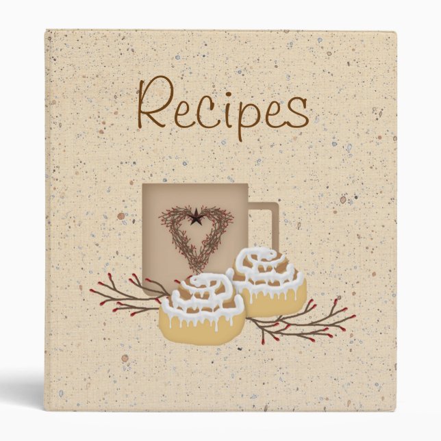 Classeur de recettes de cannelle Rolls (Devant)