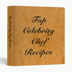 Classeur de recettes de chef de célébrité supérieu