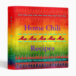 Classeur de recettes de chili maison