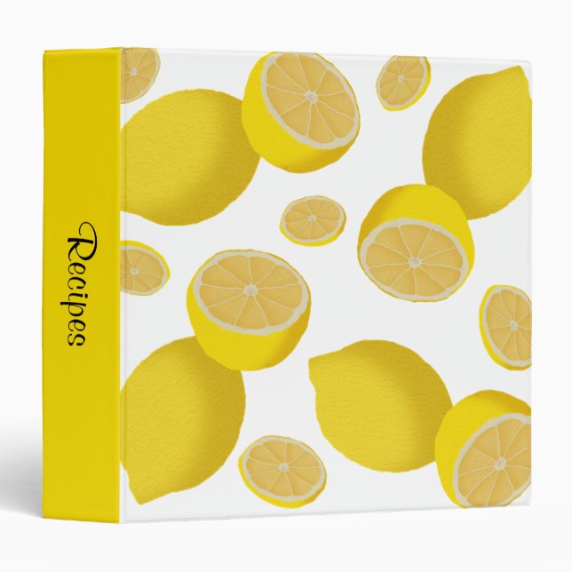 Classeur de recettes de citrons (Devant/Côté)