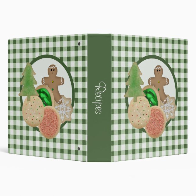 Classeur de recettes de cookies de Noël (Arrière-plan)