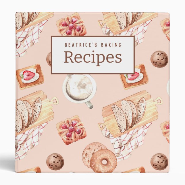 Classeur de recettes de cuisson (Devant)