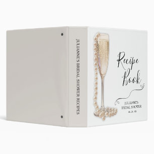 Classeur de recettes de fête prénuptiale Perles et