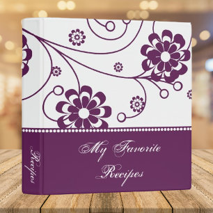 Classeur de recettes de fleurs de défilement magen