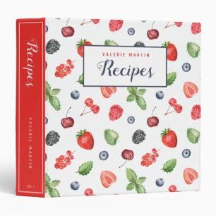 Classeur de recettes de fruits frais de ferme