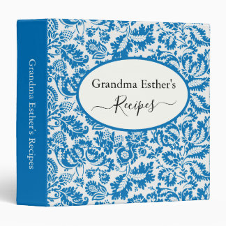 Classeur de recettes de grand-mère – Bleu William 