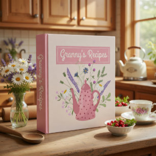 Classeur de Recettes de Grand-Mère Personnalisé
