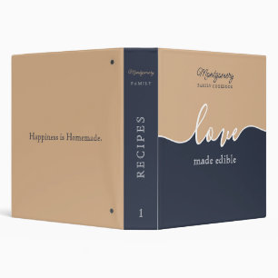 Classeur de recettes de la famille d'amour de scri