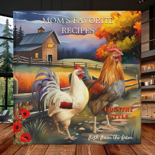 Classeur de recettes de la ferme de coq de pays