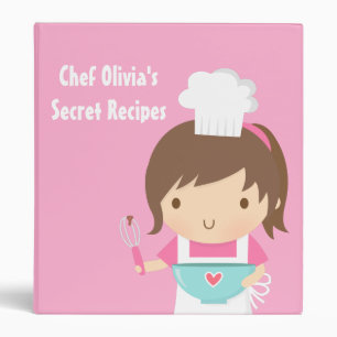 Classeur de recettes de la petite fille boulangère