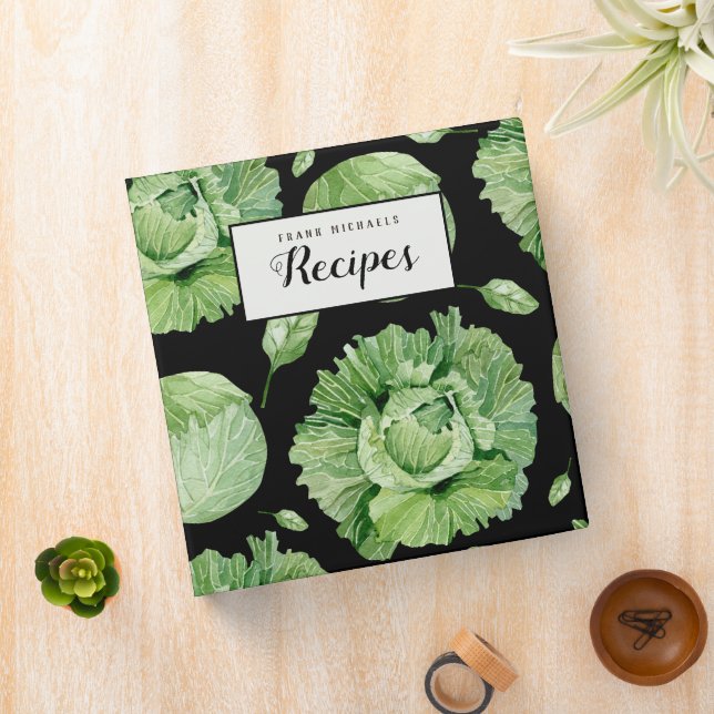 Classeur de recettes de laitue fraîche - foncé (In Situ)