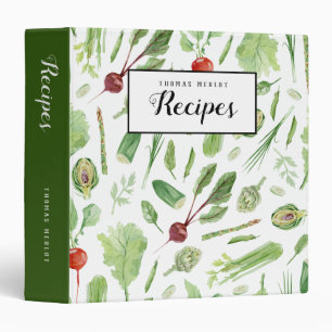 Classeur de recettes de légumes frais de la ferme