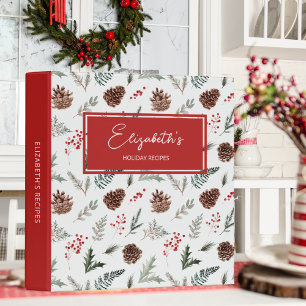 Classeur de recettes de Noël personnalisé