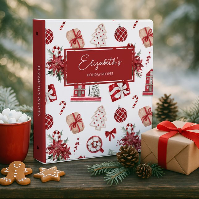 Classeur de recettes de Noël personnalisé (Créateur téléchargé)