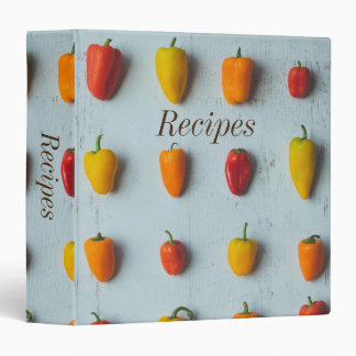 Classeur de recettes de poivrons doux