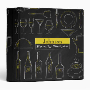 Classeur de recettes de tableau de bord de cuisine