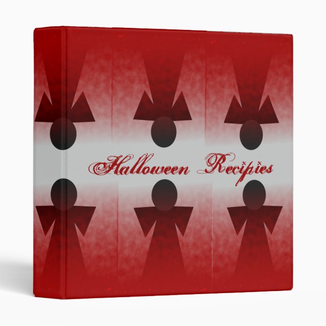 Classeur de recettes d'Halloween Anges saignants (Devant/Côté)