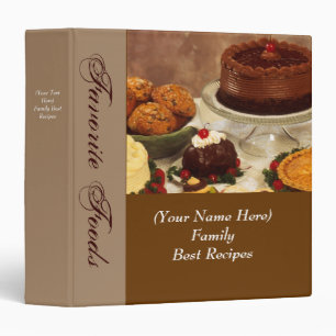 Classeur de recettes ou de menus personnalisés