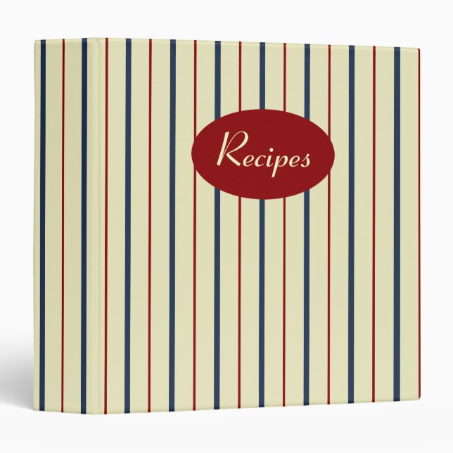 Classeur de recettes patriotique (Devant/Côté)