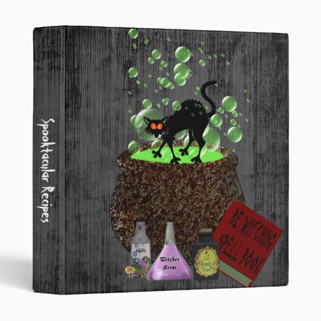 Classeur de recettes spooktacular (Devant/Côté)
