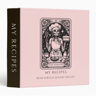 Classeur de recettes Tarot sorcier avec squelette