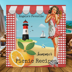 Classeur de recettes vintage Summer Beach Recette