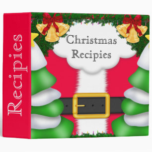 Classeur de Recipies Avery de Noël