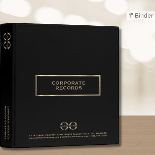 Classeur de registre d'entreprise avec logo person
