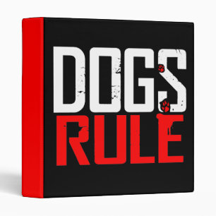 CLASSEUR DE RÈGLE DE CHIENS