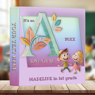 Classeur de rentrée scolaire coloré et mignon