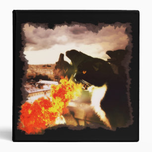 Classeur de respiration de chat de dragon du feu
