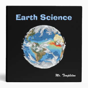 Classeur de science de la terre du professeur