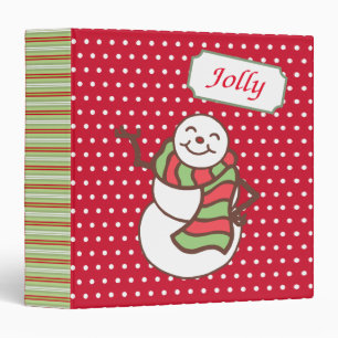 Classeur de scrapbook Bonhomme de neige de Noël