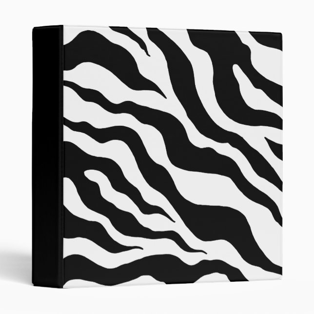 Classeur de scrapbook Zebra (Devant/Côté)
