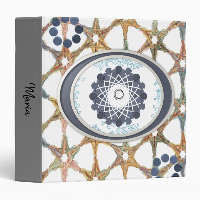 Classeur de signature Avery Abstrait (Devant/Côté)