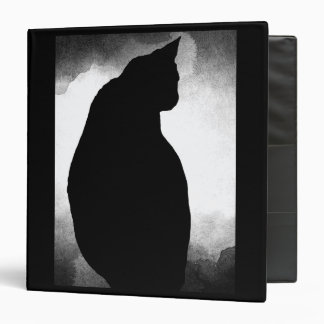 Classeur de silhouette de chat noir
