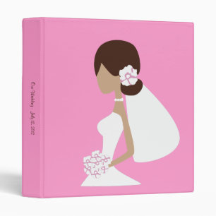 Classeur de silhouette de jeune mariée