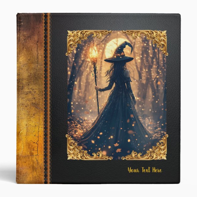 Classeur de sorcière fantaisie personnalisable (Devant)
