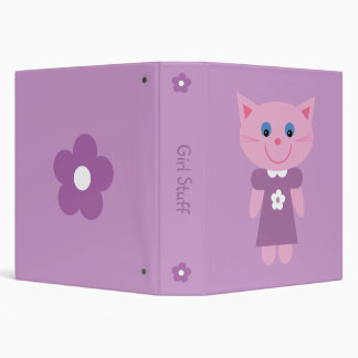 Classeur de sourire mignon de lilas de chat de