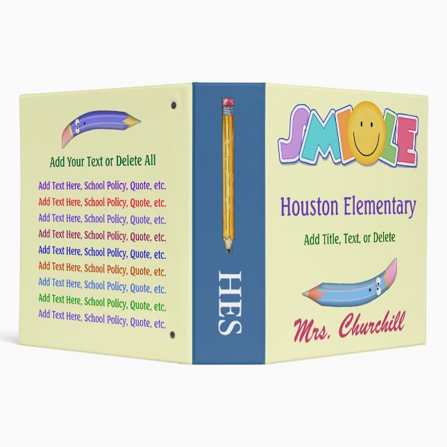 Classeur de sourire scolaire révisé - SRF (Arrière-plan)