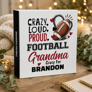 Classeur de souvenir de grand-mère de football bru