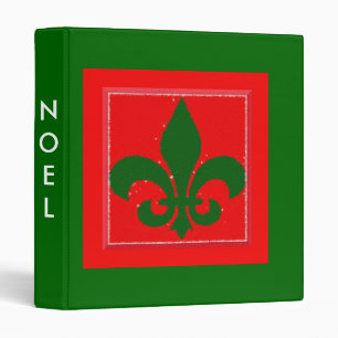 Classeur de souvenirs de Noel Fleur de Lis Holiday