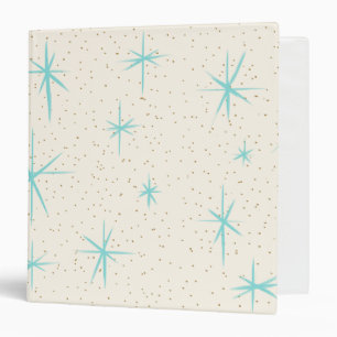 Classeur de Starbursts de turquoise d'âge d'espace