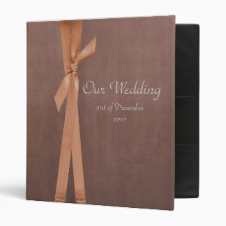 Classeur de suède de Faux avec l'album de mariage
