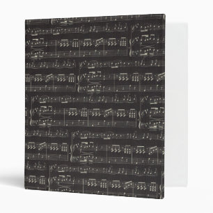 classeur de thème de musique de motif de note de