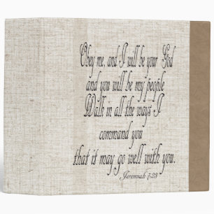 Classeur de toile beige d'Avery de bible
