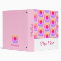 Classeur de tournesol rose