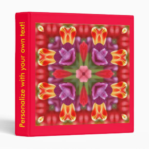 Classeur de tulipes colorées